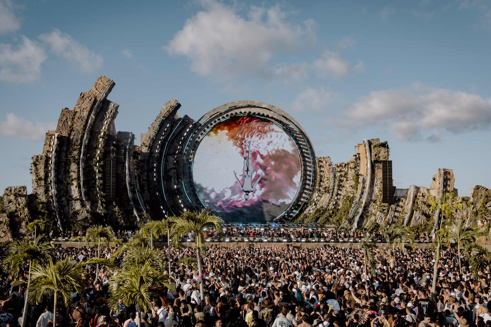 Concierto del ‘Zamna Festival’ en la jungla de Tulum (México).