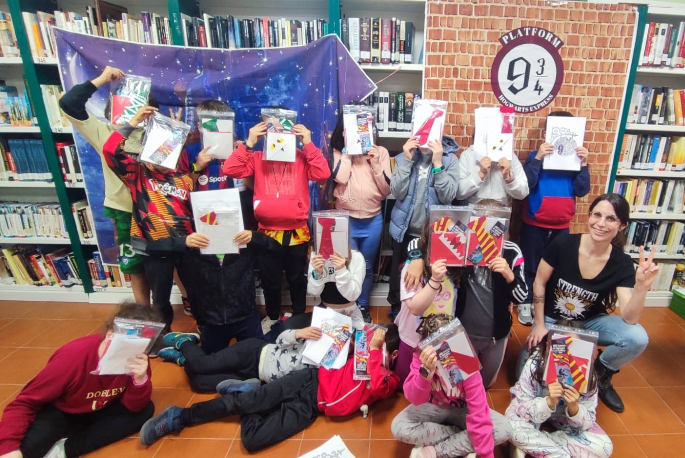 Alumnos junto a Patricia Barba