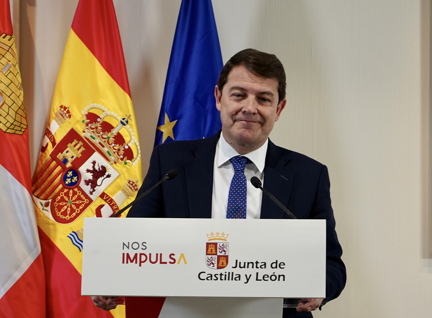 El presidente de la Junta Alfonso Fernández Mañueco valora la continuidad del Presidente del Gobierno