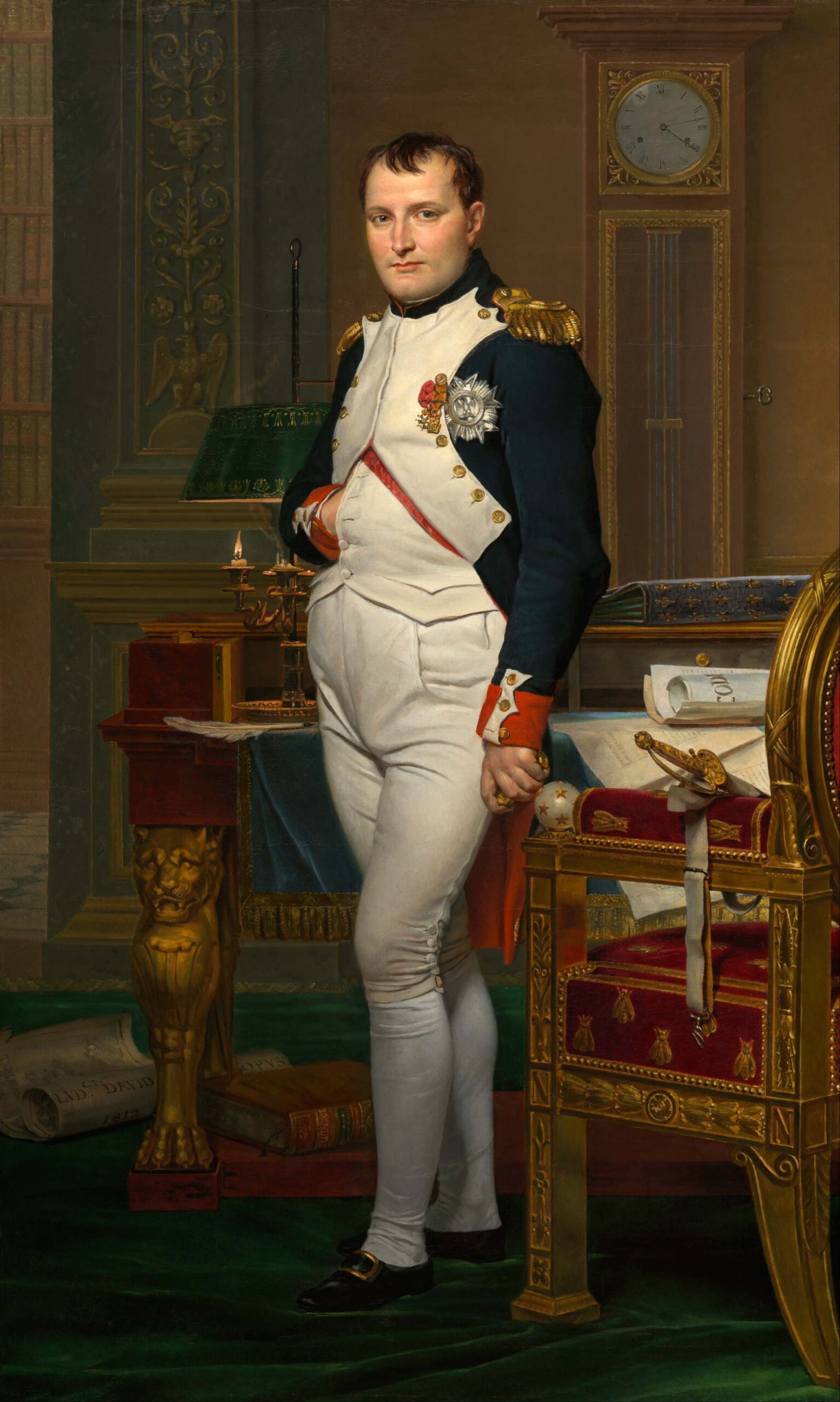 Retrato de Napoleon de Jacques-Louis David. Retrato de Napoleon de Jacques-Louis David.