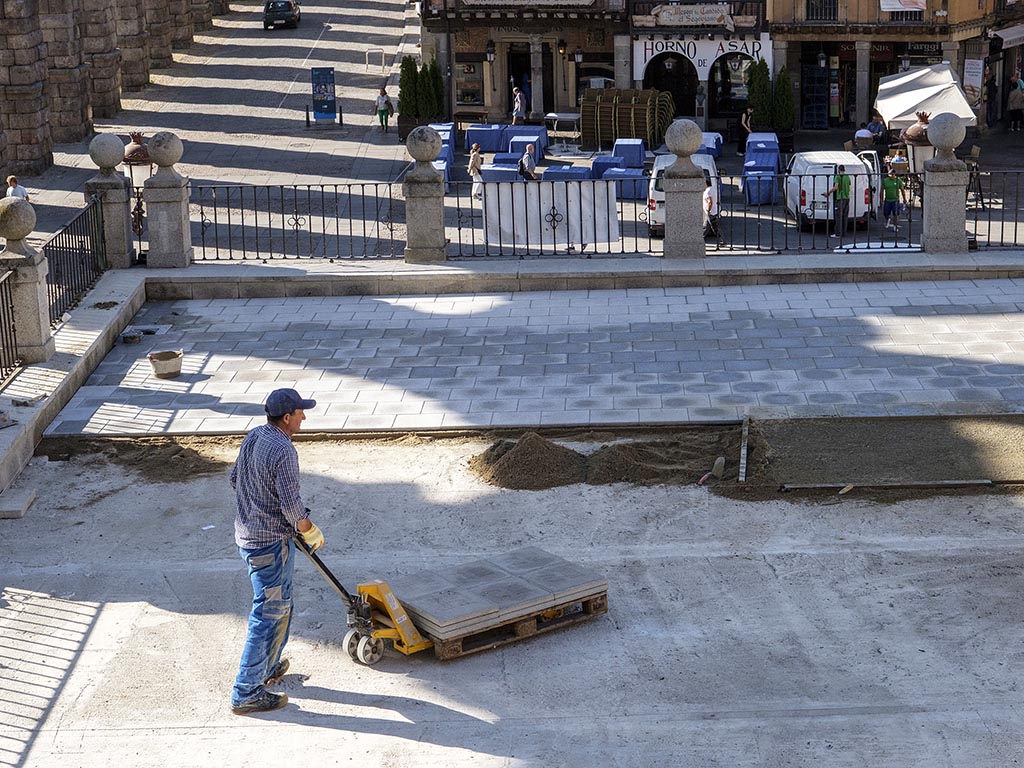 Obras en Santa Columba