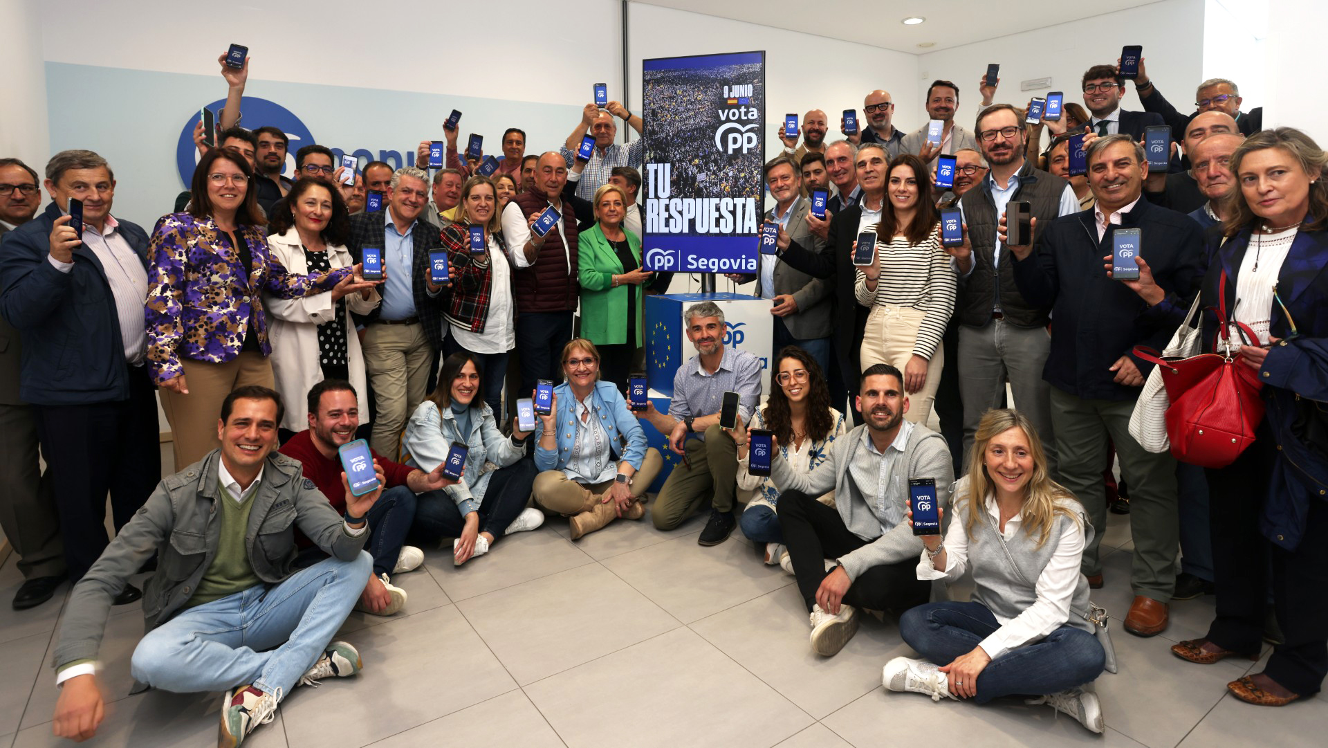Inicio de campaña del Partido Popular, en su sede en Segovia. / EL ADELANTADO