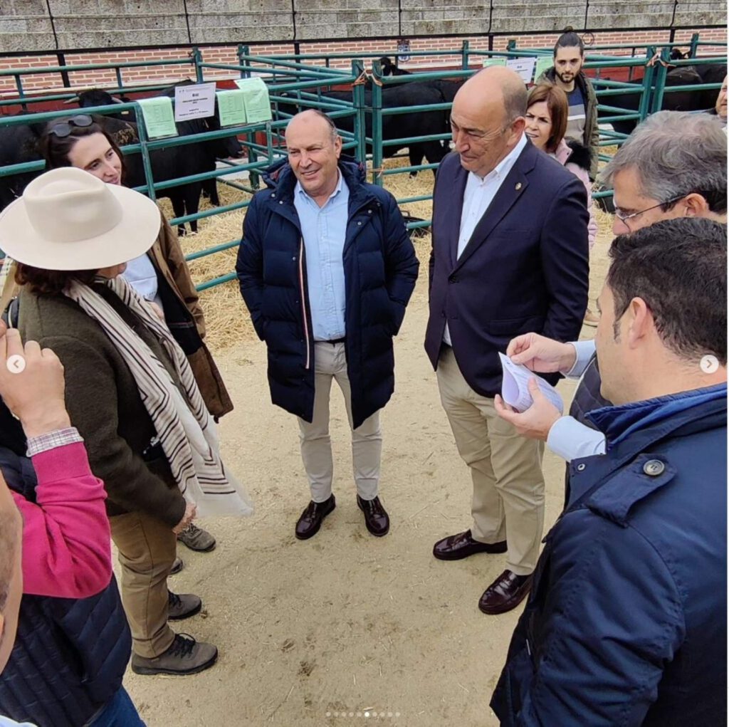 Miguel Ángel de Vicente inauguró la Feria de Ganado Vacuno.