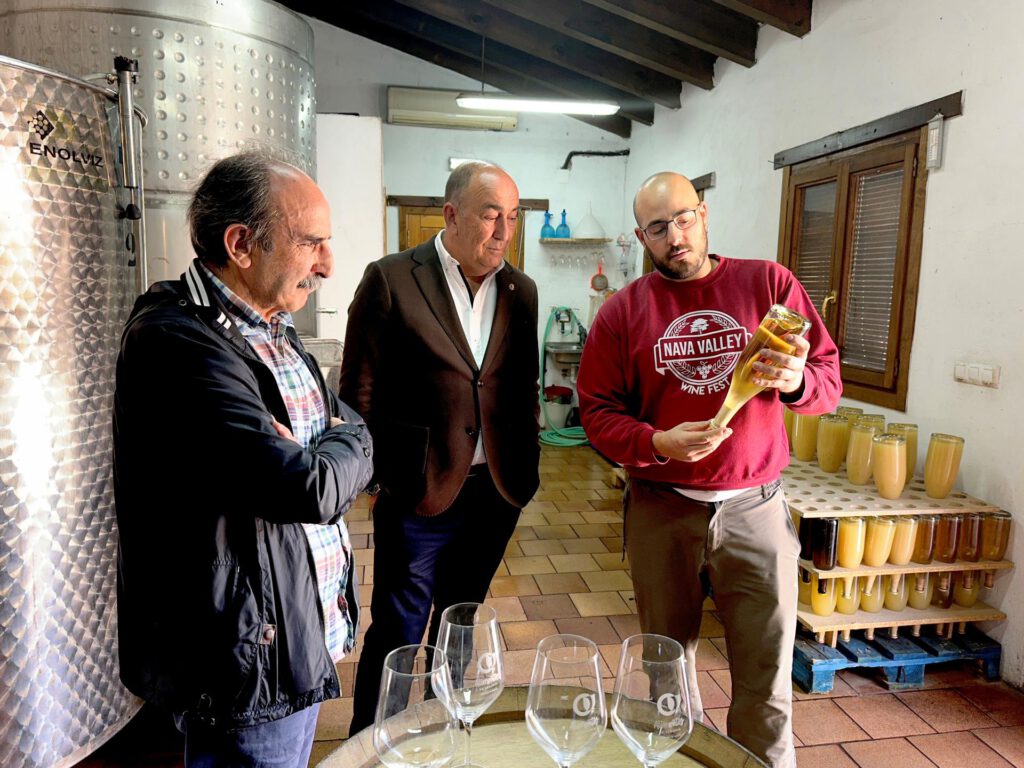 En las Bodegas García Serrano de Navas de Oro. En las Bodegas García Serrano de Navas de Oro.