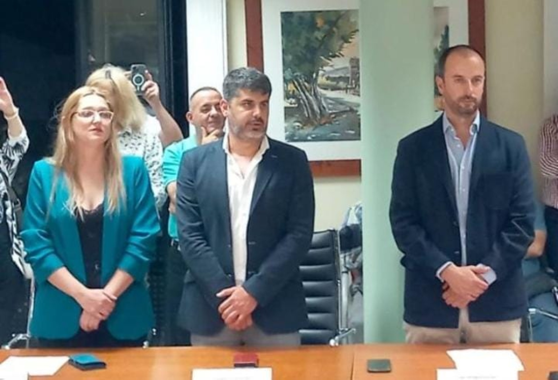 Pleno del Ayuntamiento de Palazuelos de Eresma celebrado el jueves.