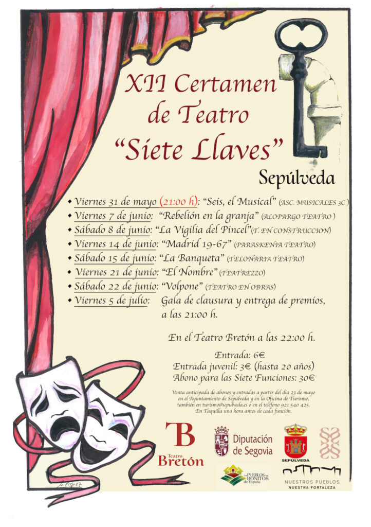 Programa del del XII Certamen de Teatro Aficionado ‘Siete Llaves’.