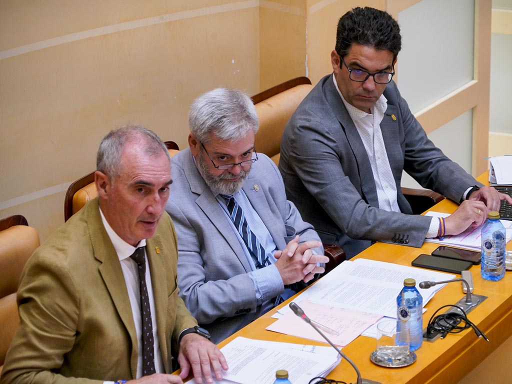 El alcalde José Mazarías, junto con los concejales populares Alejandro González Salamanca y José Luis Horcajo. / MIGUEL ÁNGEL FERNÁNDEZ El alcalde José Mazarías, junto con los concejales populares Alejandro González Salamanca y José Luis Horcajo. / MIGUEL ÁNGEL FERNÁNDEZ