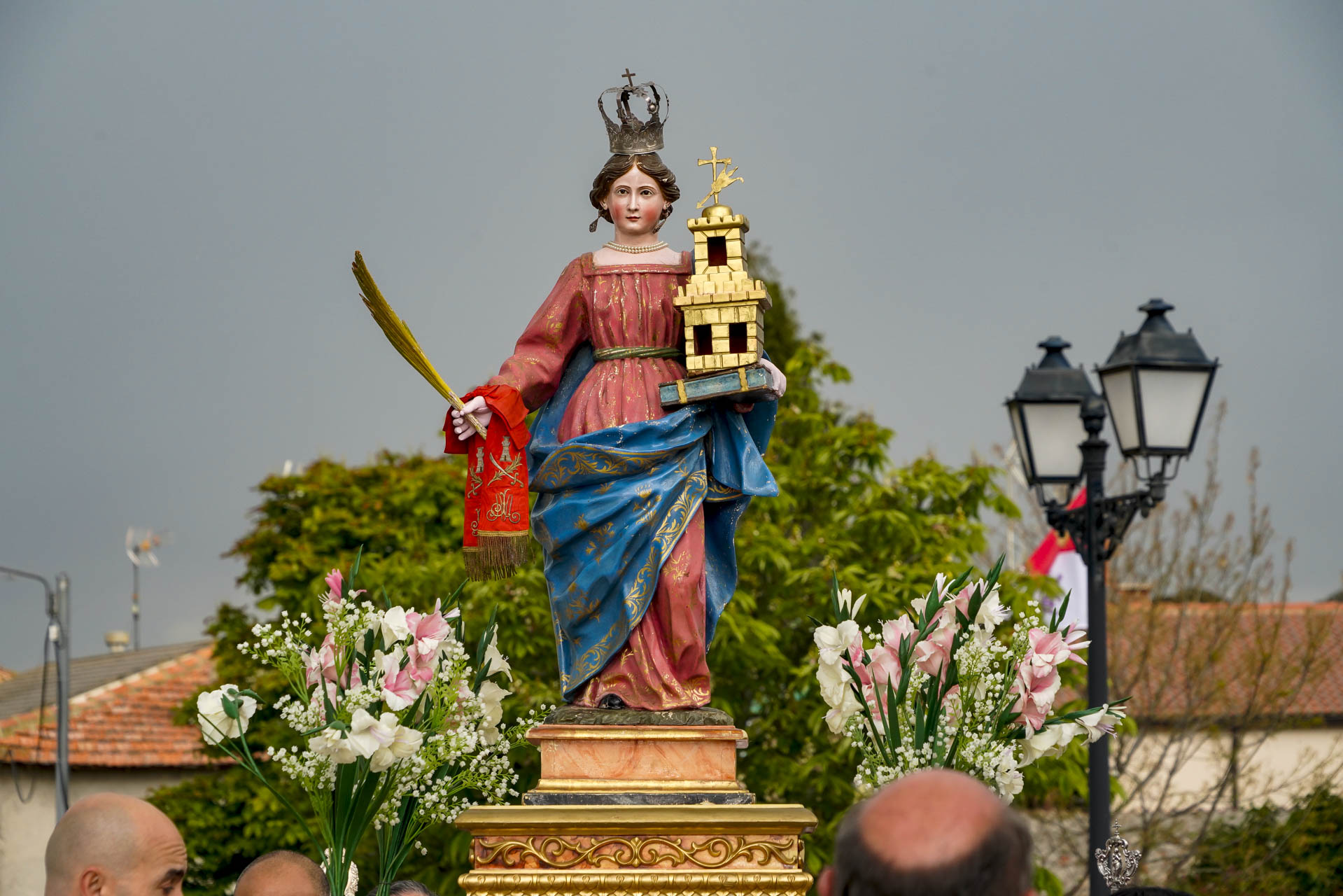 Procesión Santa Barbara en Ituero y Lama