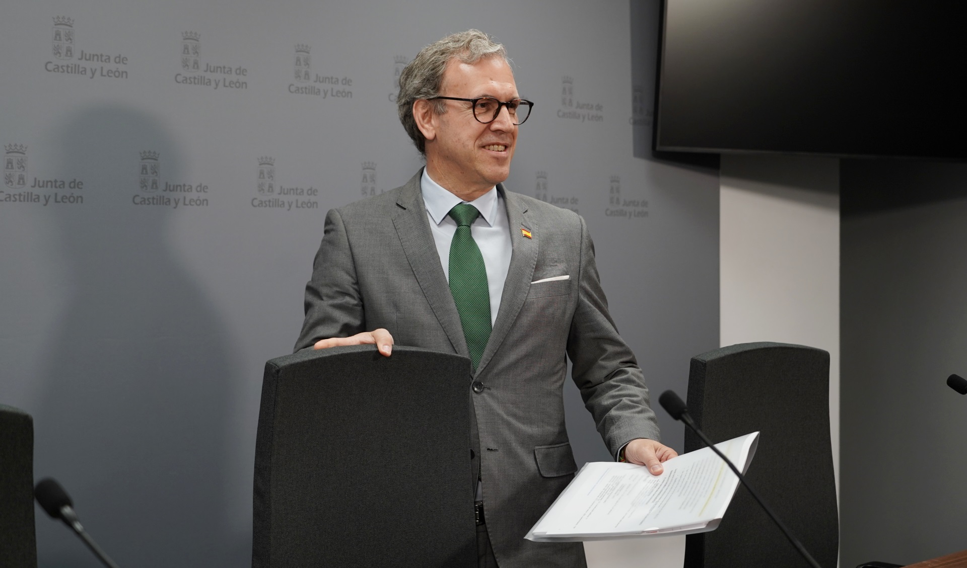 Mariano Veganzones valoró positivamente los últimos datos del paro. RUBÉN CACHO