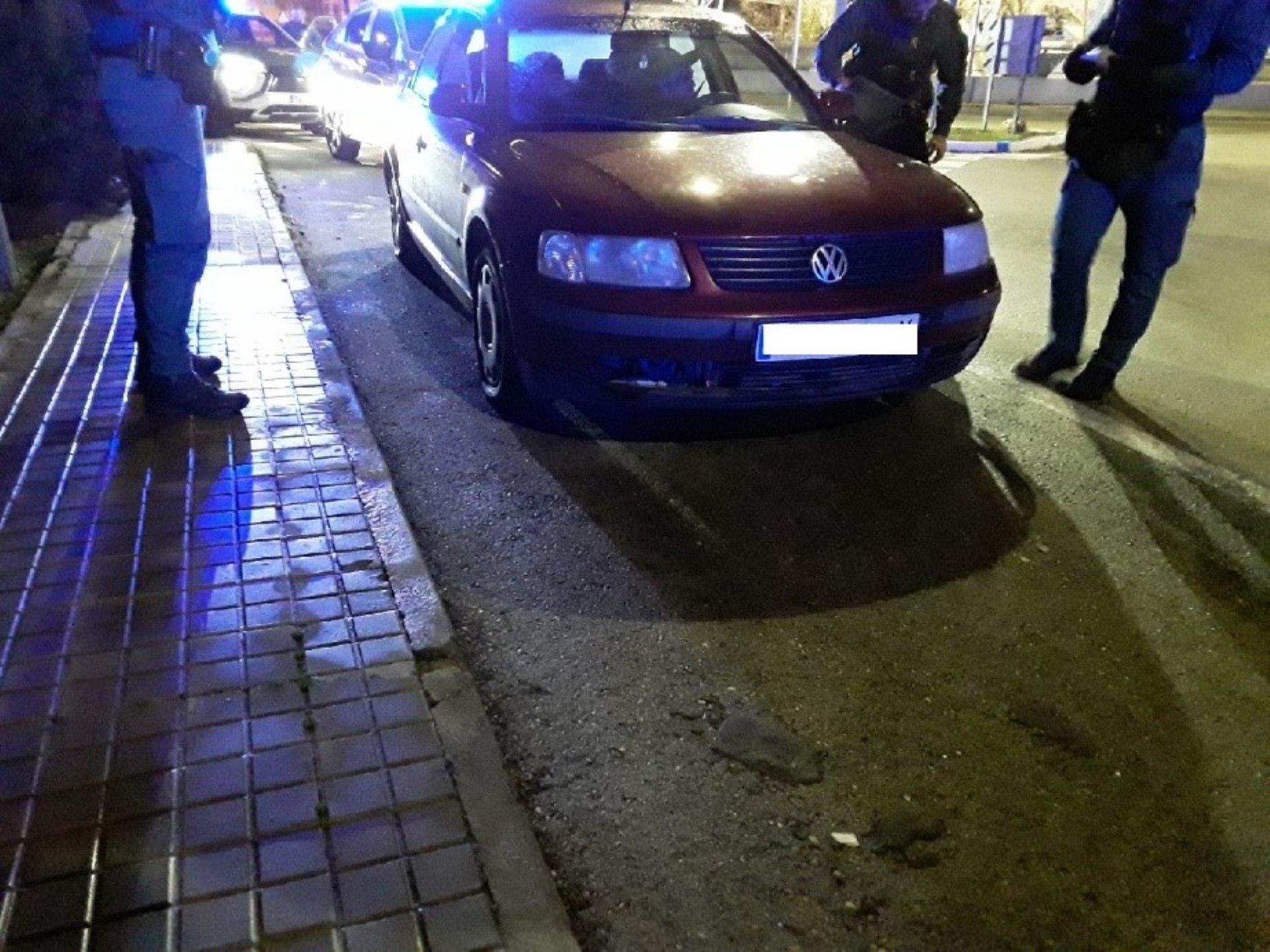 Momento de la detención de los sospechosos en Madrid.