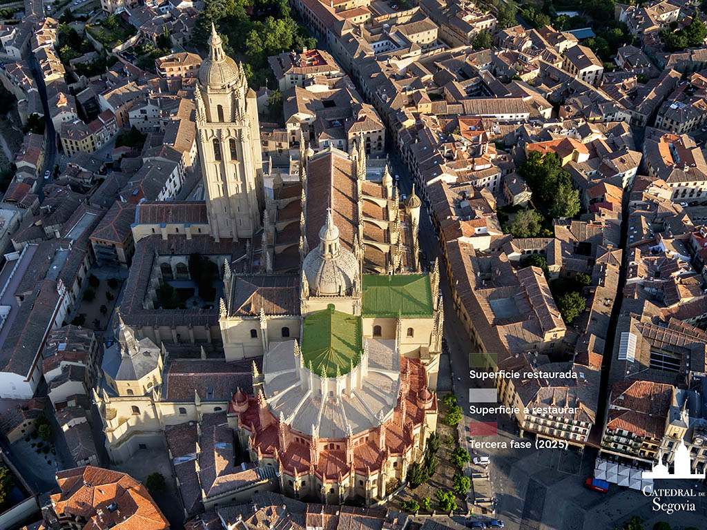 Fases restauración cubierta girola