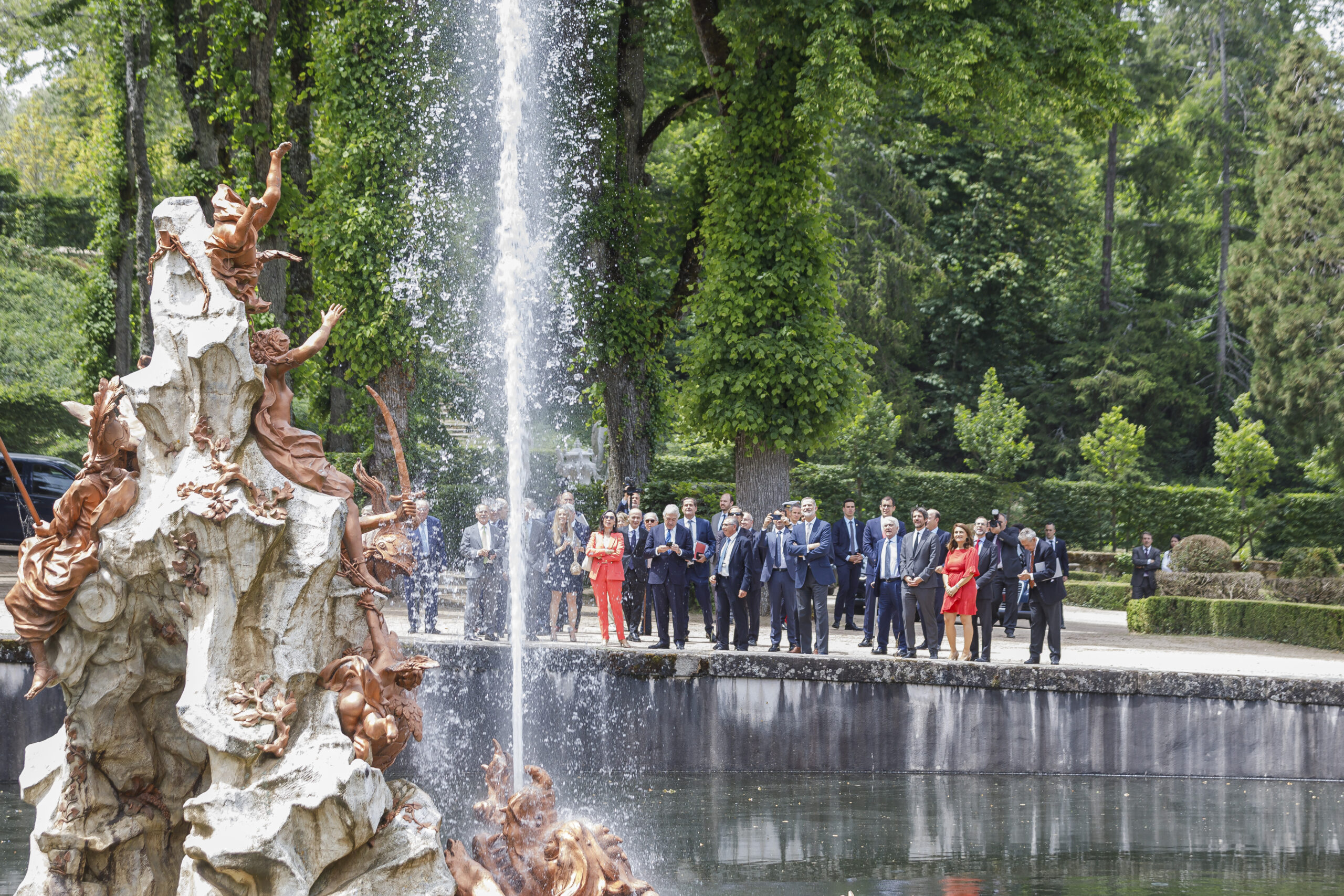 El Rey Felipe durante el encendido/Nacho Valverde