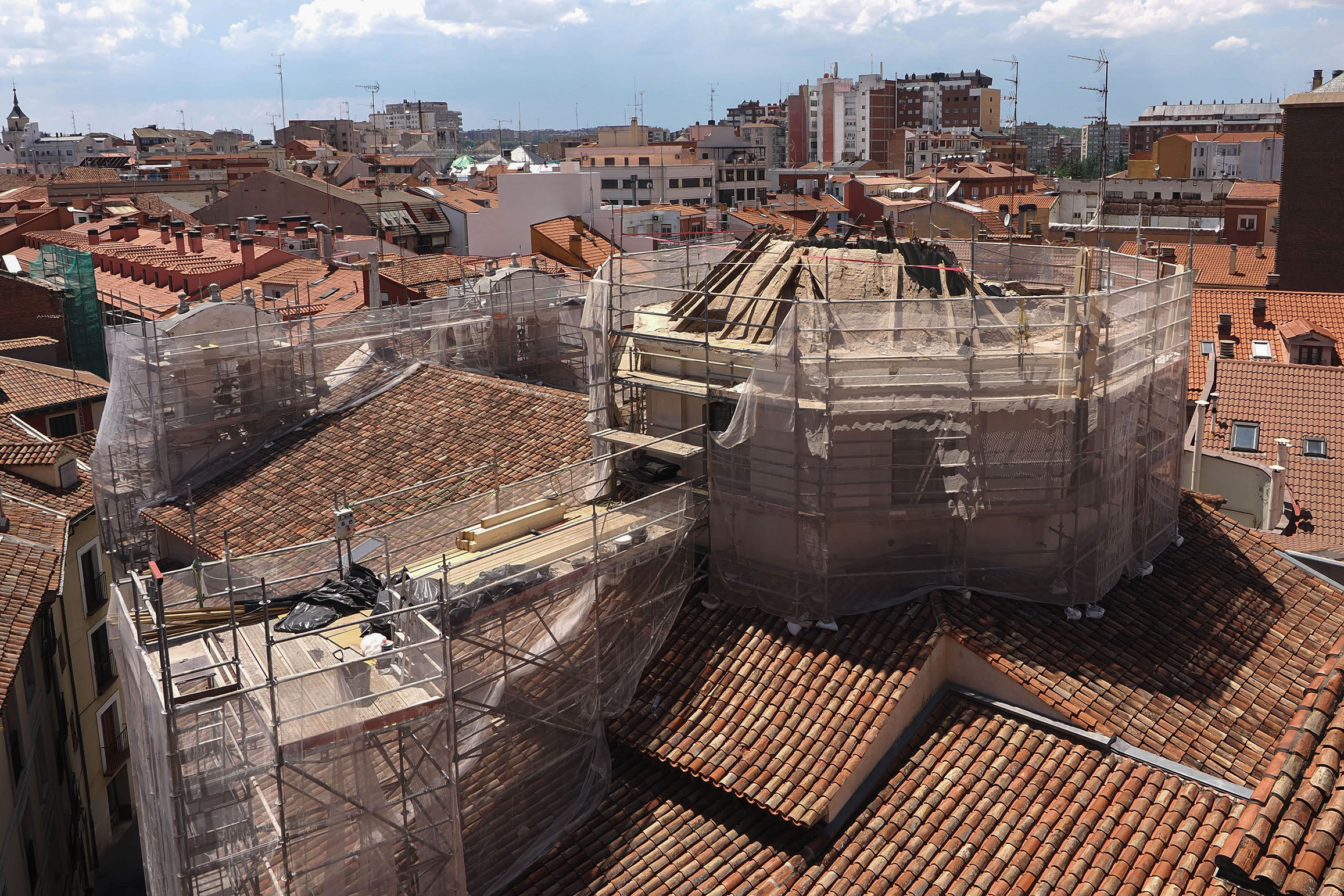 Se desploma en Valladolid sin heridos ni daño artístico la cúpula del templo de Vera Cruz