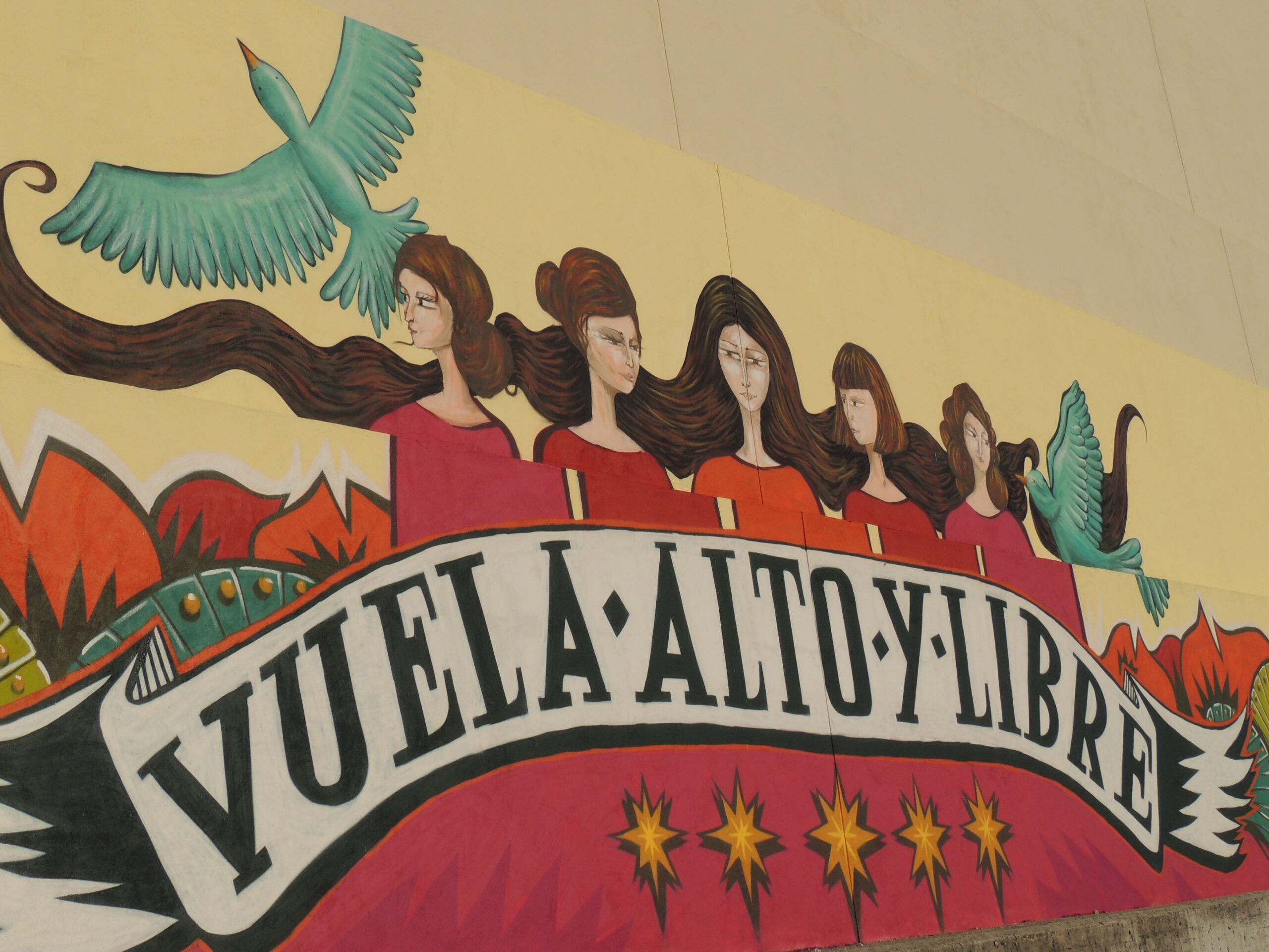 Mural por la igualdad en Torrecaballeros / E.A.