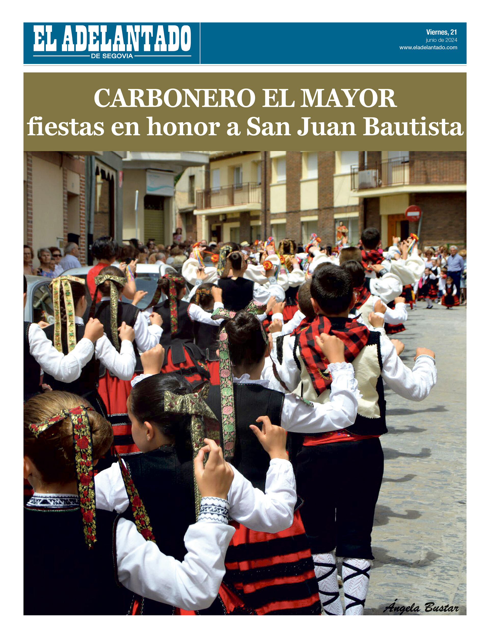 PORTADA SUPLEMENTO FIESTAS EN CARBONERO EL MAYOR EN HONOR A SAN JUAN