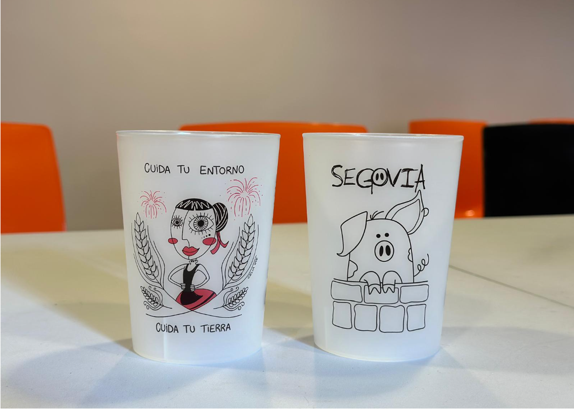 Vasos reutilizables para las fiestas / Ayuntamiento de Segovia