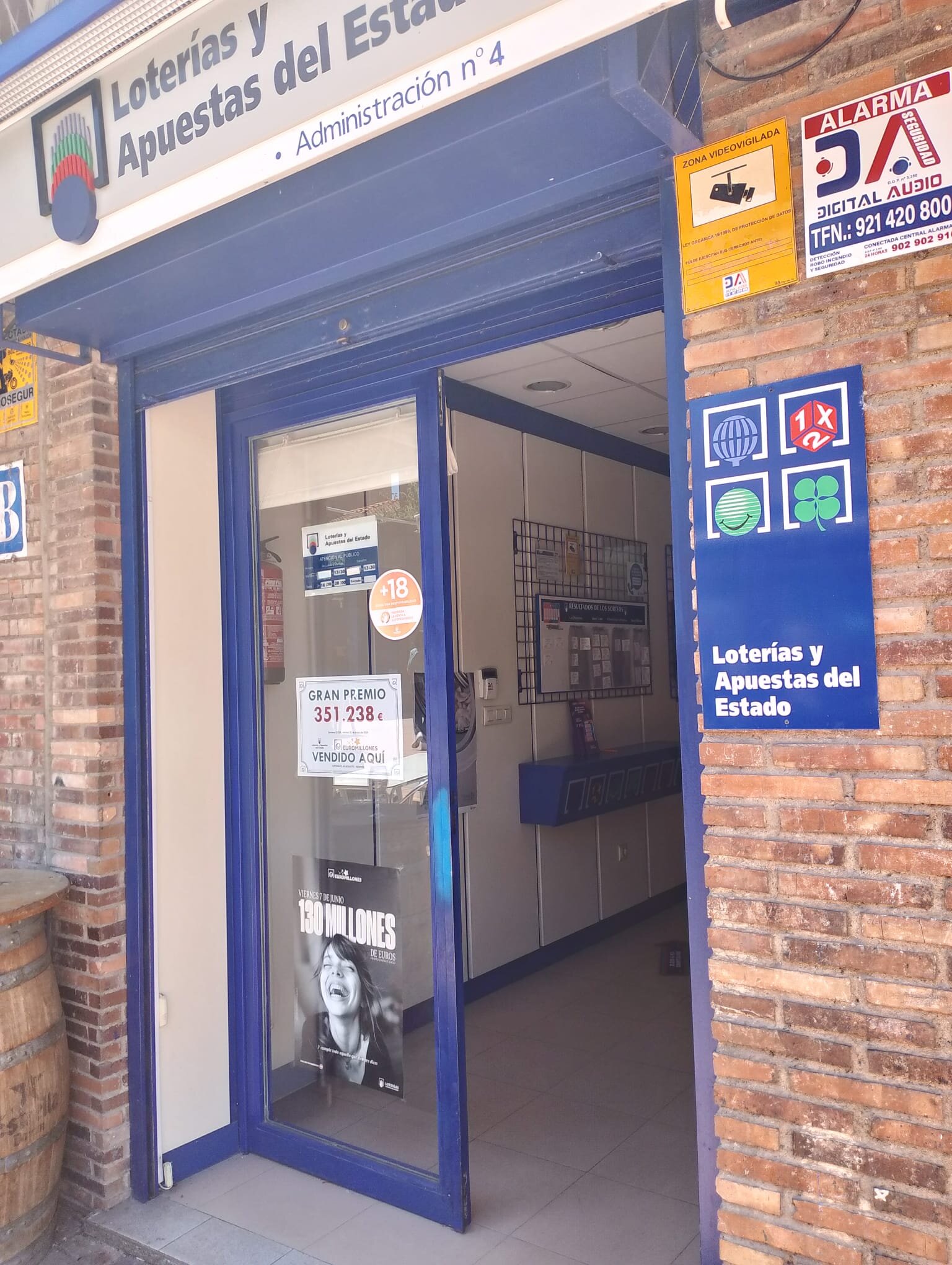 Administración donde se vendió el boleto ganador