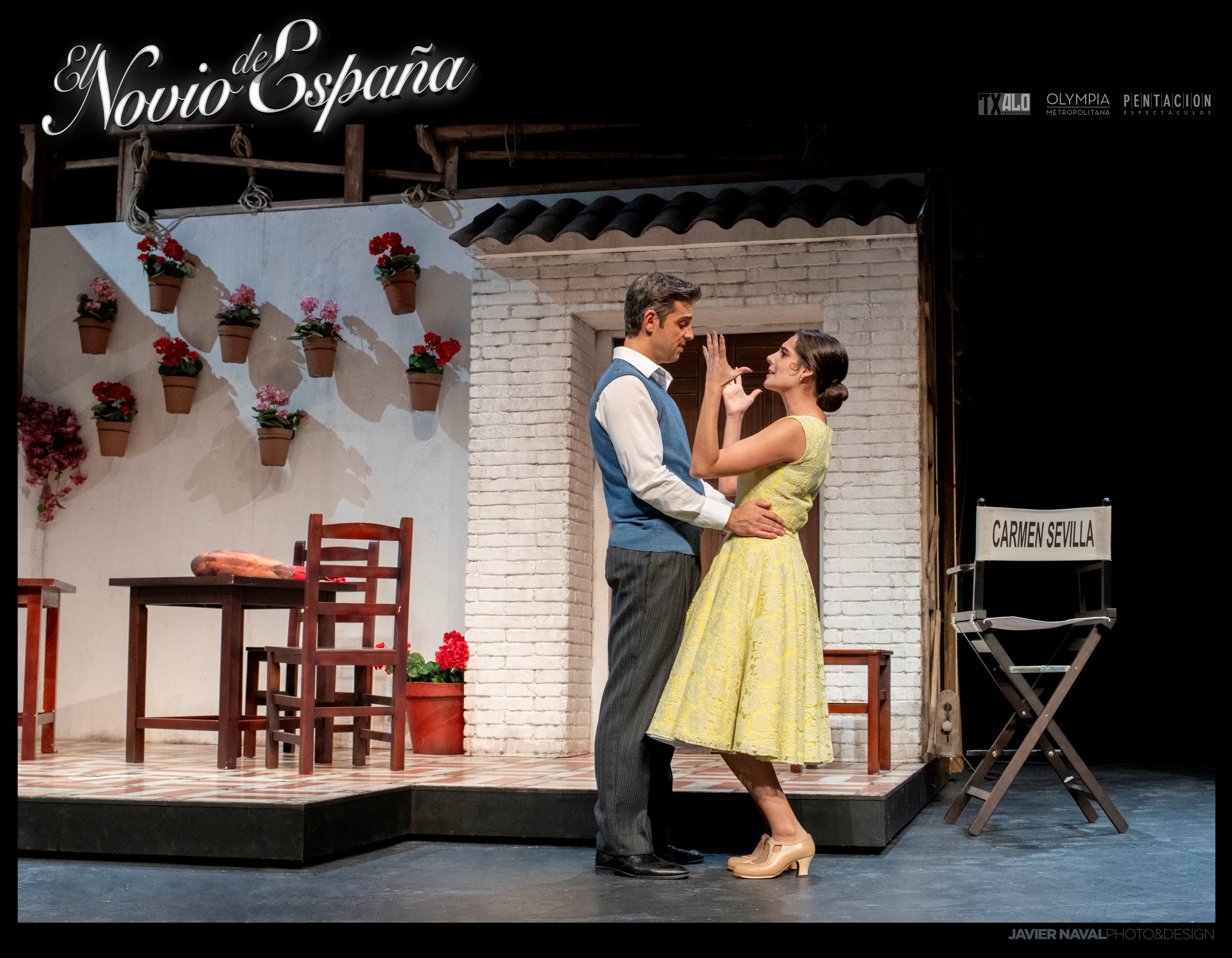 Christian Escudero y Carmen Raigón durante una escena de ‘El novio de España’.