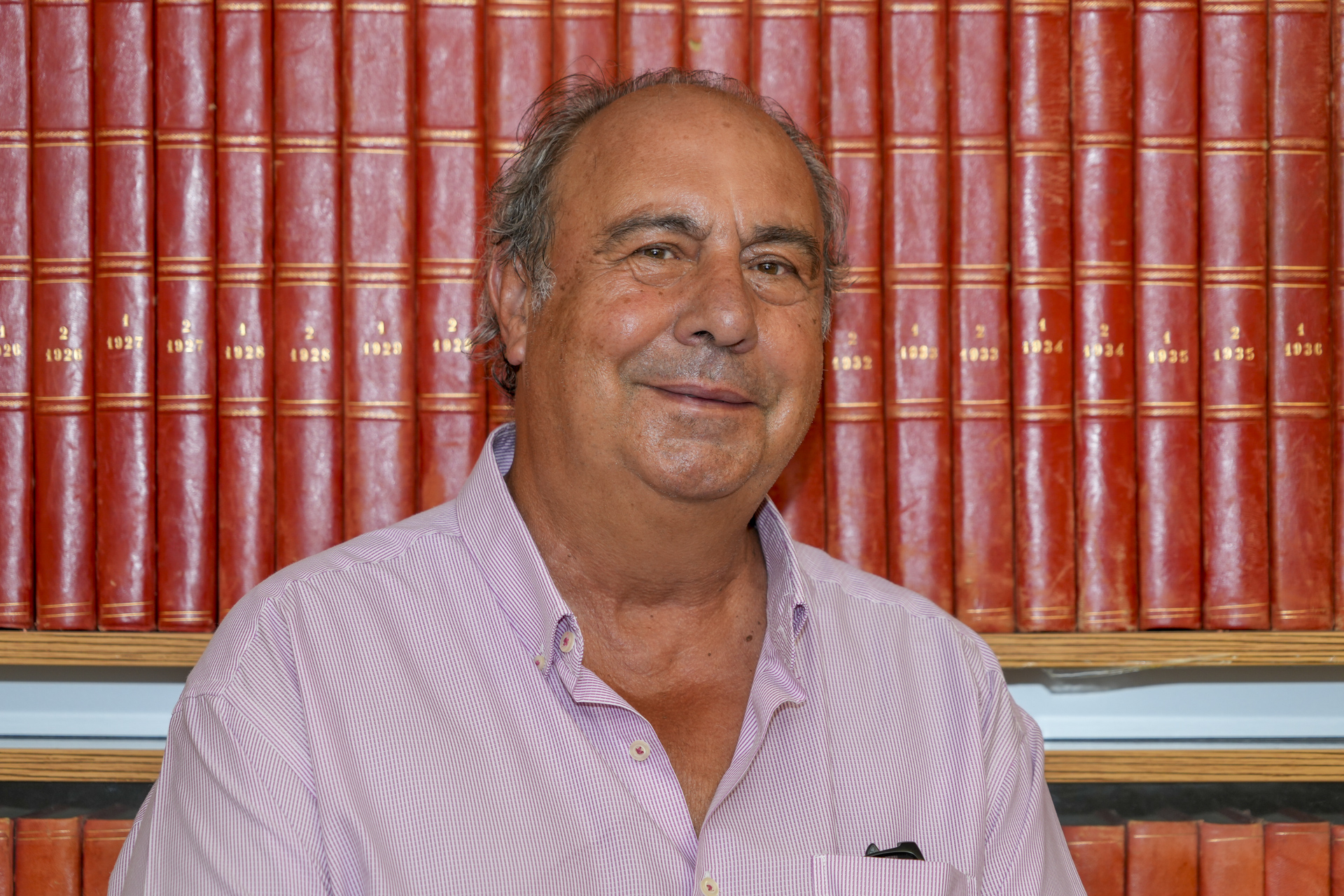 Fernando Ortiz en la redacción del periódico ‘El Adelantado de Segovia’