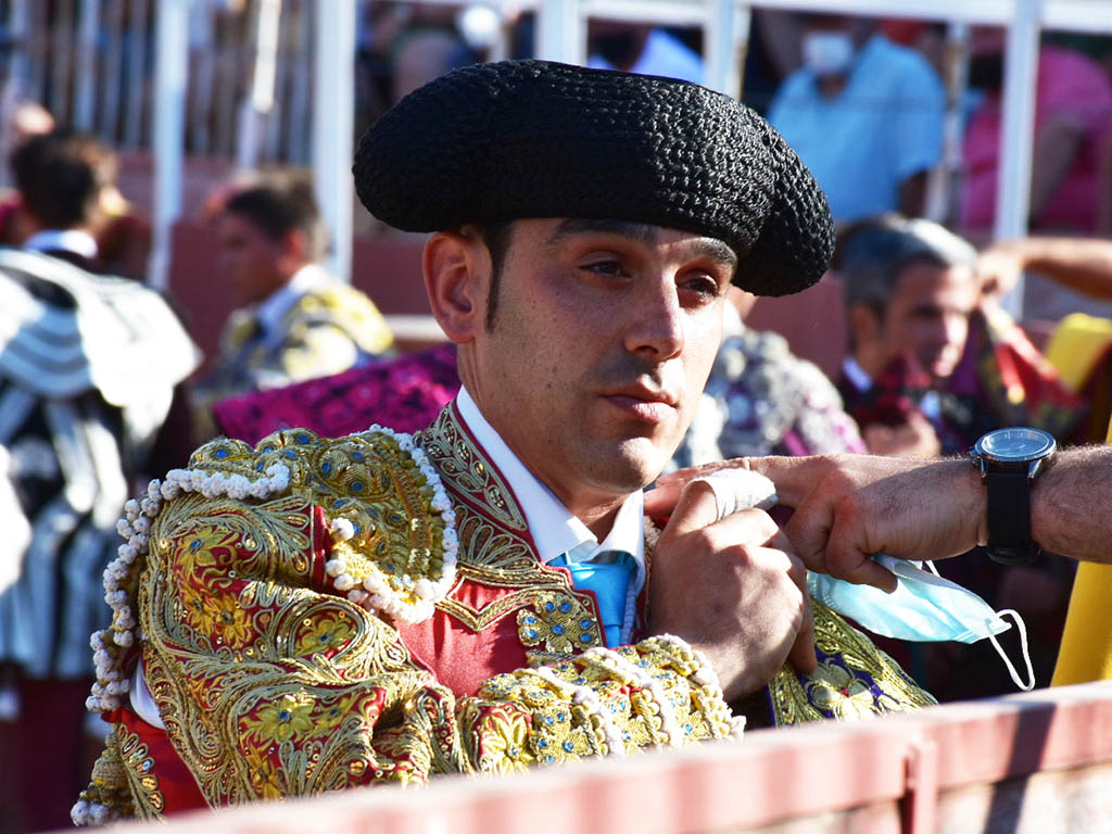 El segoviano Carlos García, durante un paseíllo en La Granja de San Ildefonso (2021). / A.M.