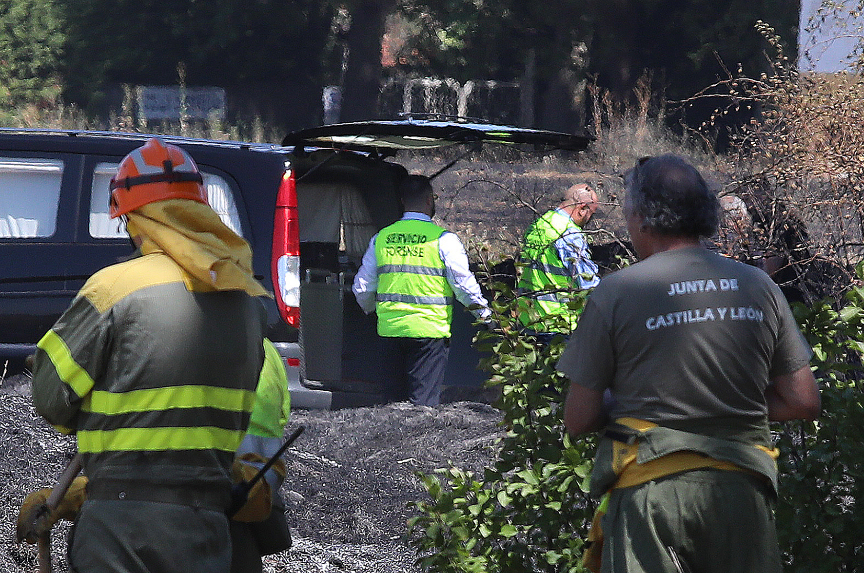 Hallan el cadáver de un hombre de 79 años entre los restos del incendio en una tierra de cultivo en Palencia