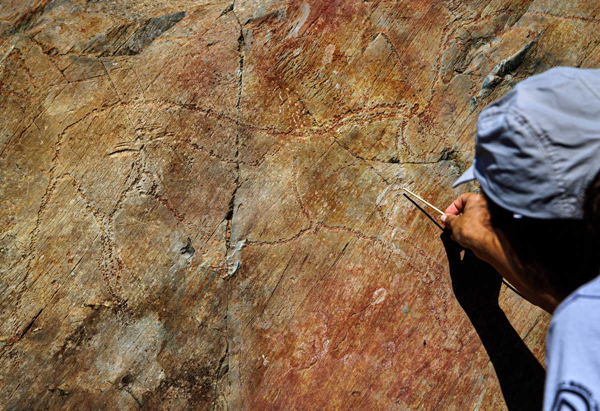 Grabados del Paleolítico Superior de entre 17.000 y 20.000 años de antigüedad.