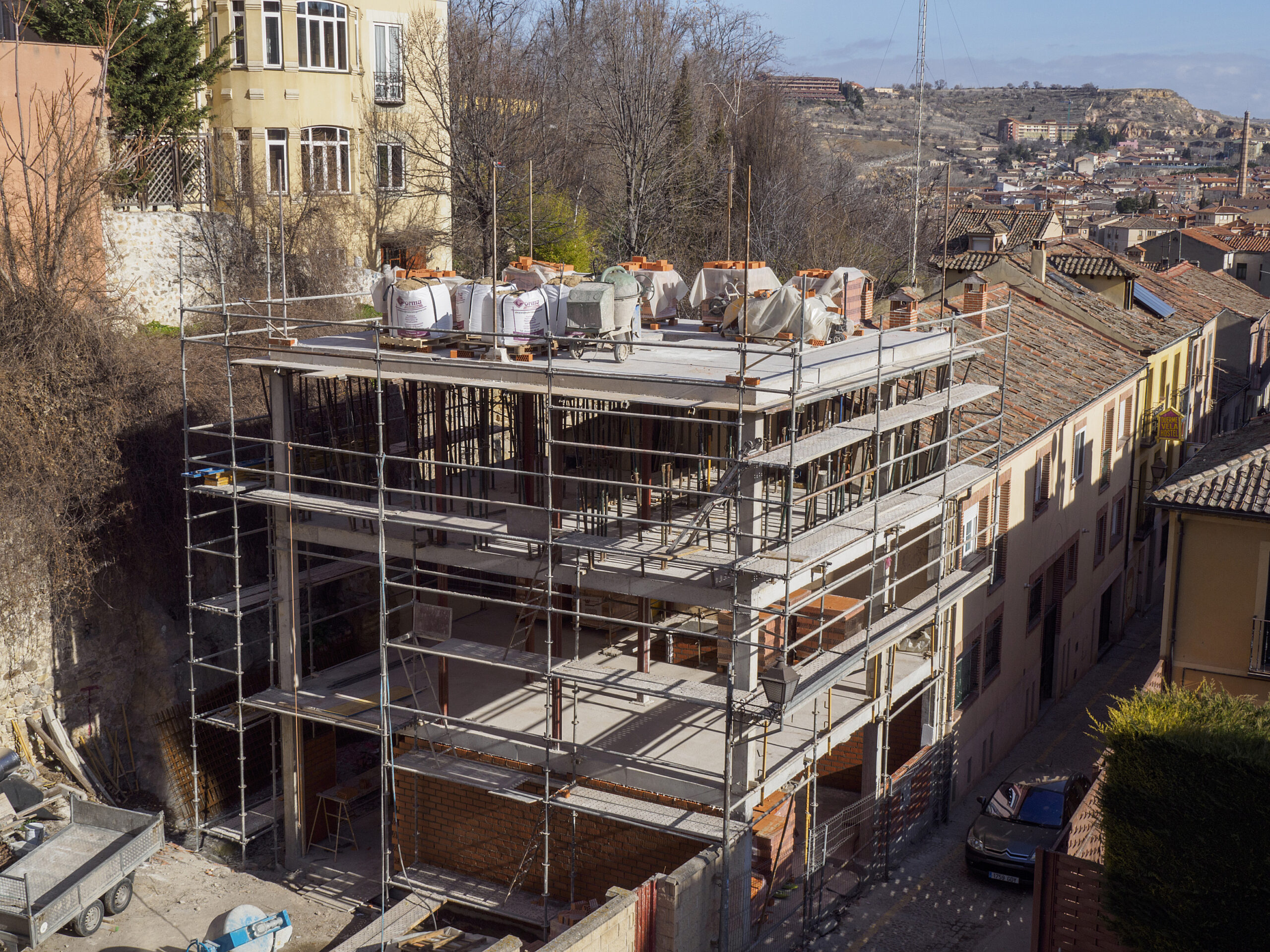 Edificio en construcción.