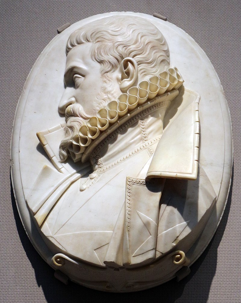 Busto de perfil de Baltasar Suárez de la Concha, obra de Giovanni Battista Caccini.