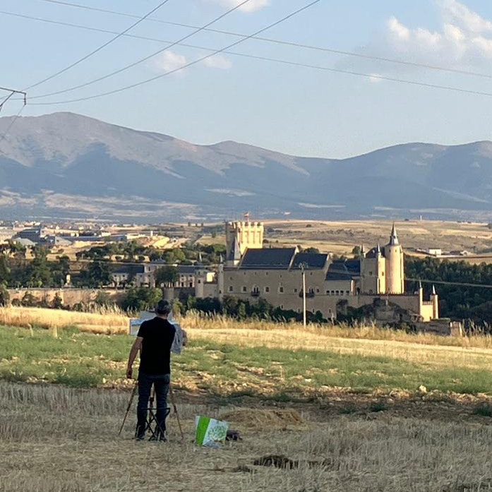 Los paisajes segovianos ofrecen múltiples opciones para los artistas.