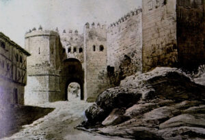 Puerta de San Andrés. Pedro Pérez de Castro. Acuarela ¿1870? Puerta de San Andrés. Pedro Pérez de Castro. Acuarela ¿1870?