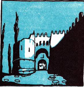 Puerta del Socorro. Dibujo de Manuel Martí Alonso. Puerta del Socorro. Dibujo de Manuel Martí Alonso.