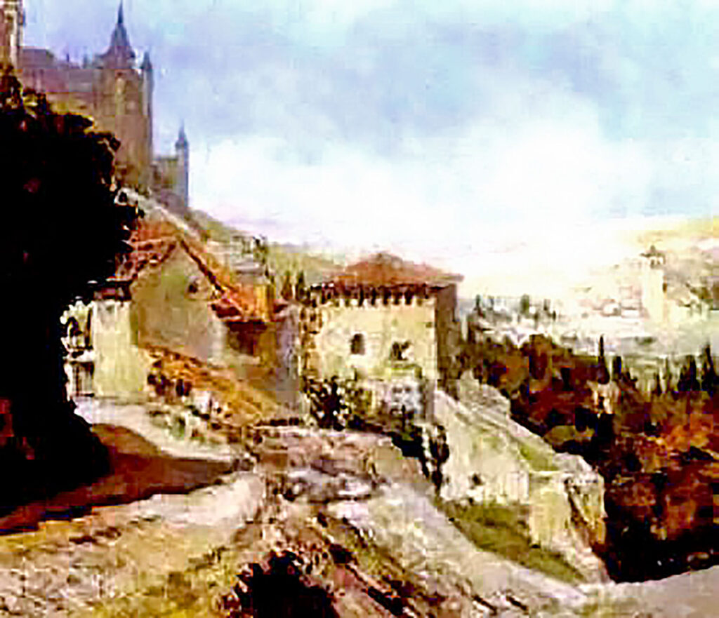 13. Adelina Labrador. Puerta de Santiago. Óleo. 1954. 13. Adelina Labrador. Puerta de Santiago. Óleo. 1954.