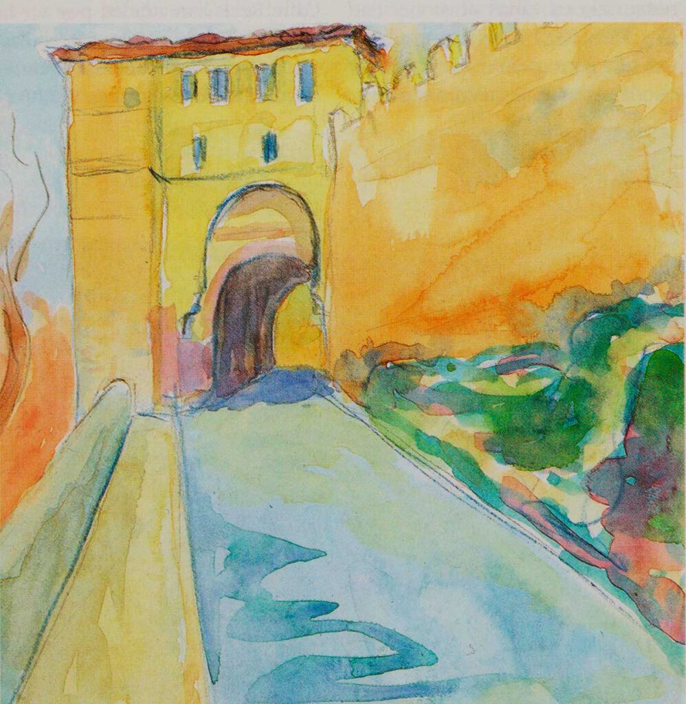 19. Carlos Costa. Puerta de Santiago. Acuarela. 1990. 19. Carlos Costa. Puerta de Santiago. Acuarela. 1990.