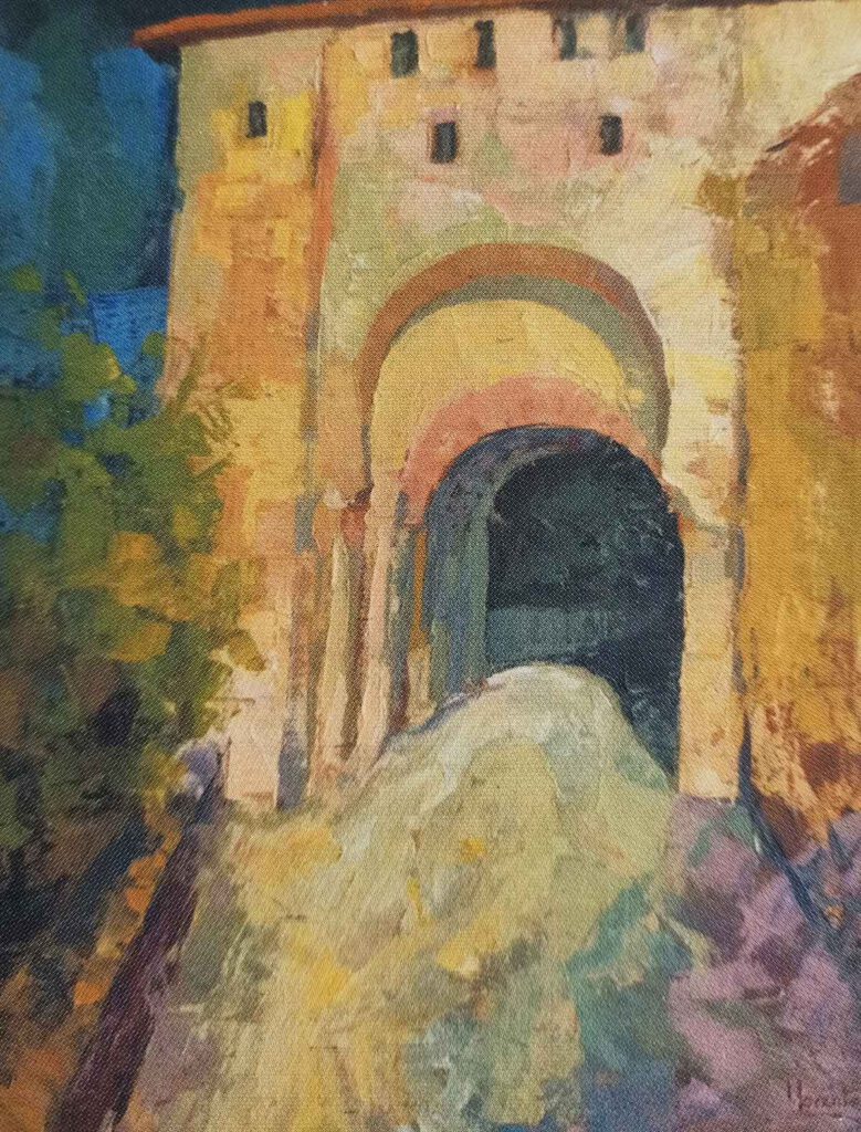 20. Lorente. Puerta de Santiago. Óleo. 1991. 20. Lorente. Puerta de Santiago. Óleo. 1991.