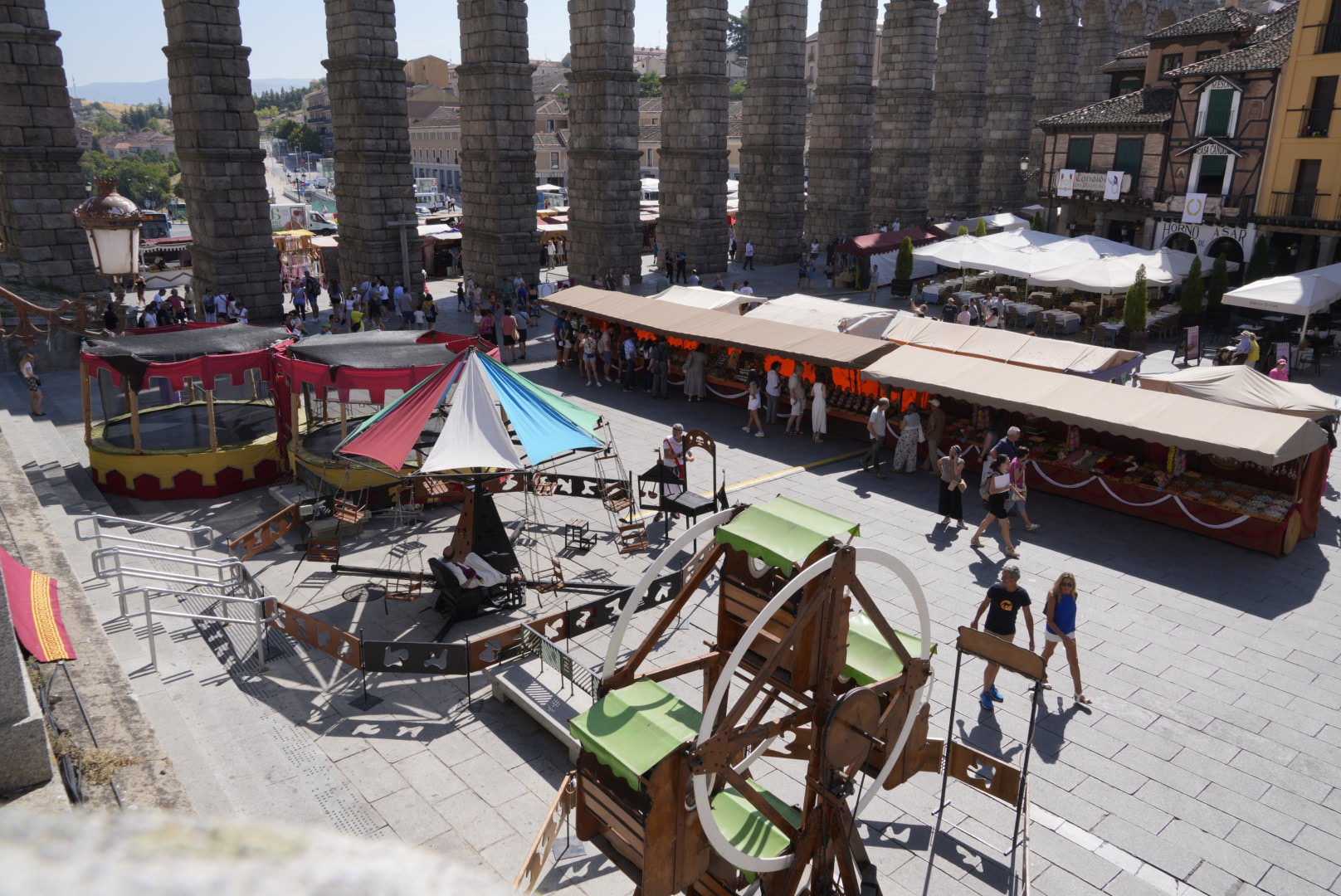 Vista del mercado romano de Segovia / E.A.