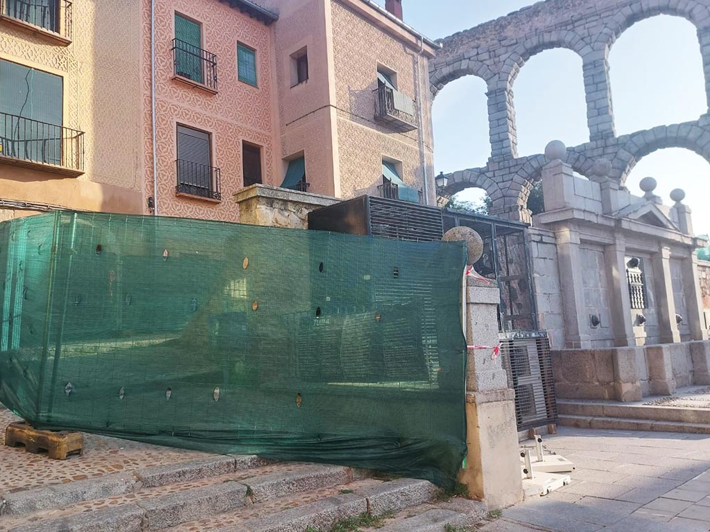 Obras en Santa Columba