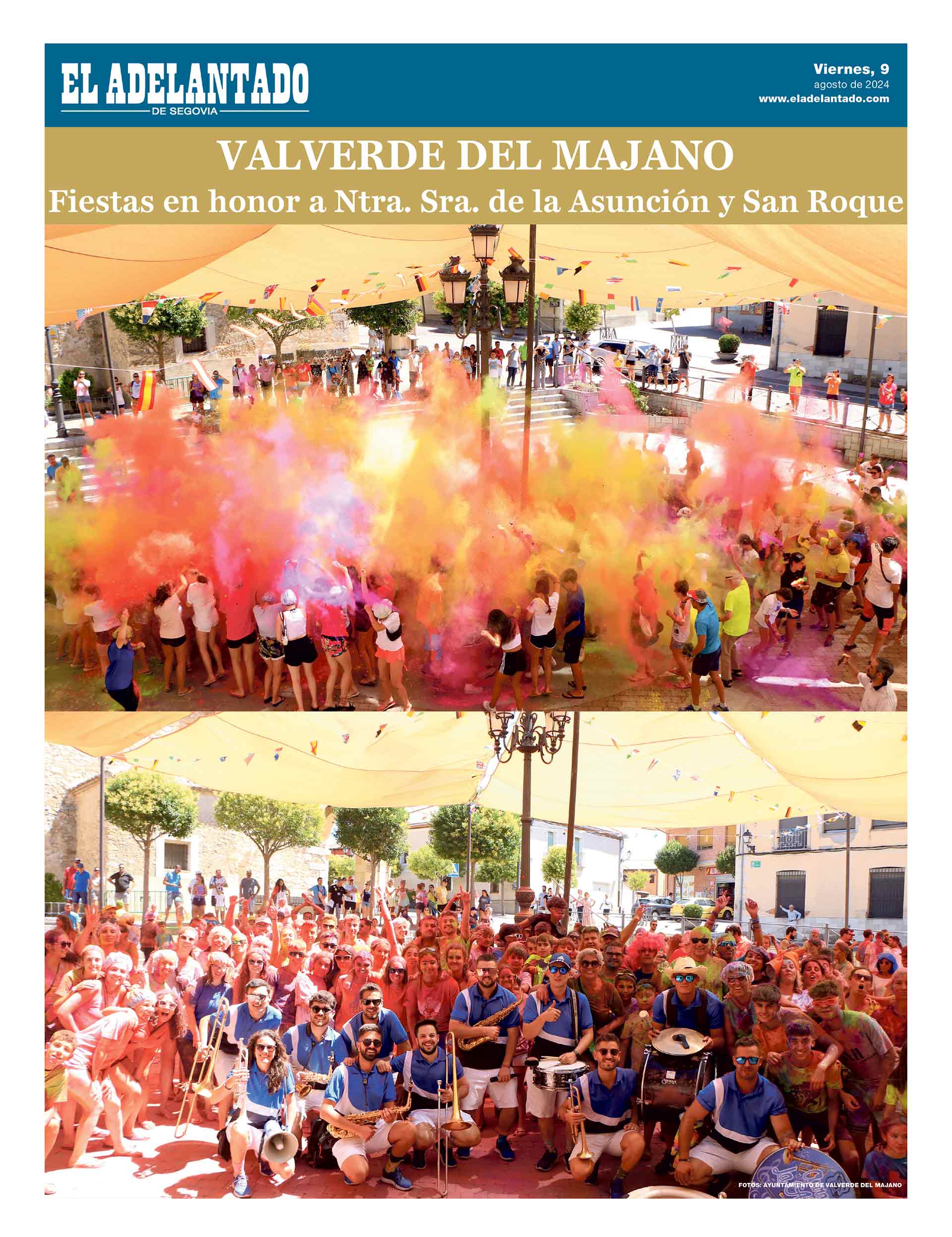 PORTADA SUPLEMENTO FIESTAS EN VALVERDE DEL MAJANO