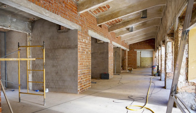 Vista del interior de las obras del Mercado de Los Huertos / E.A