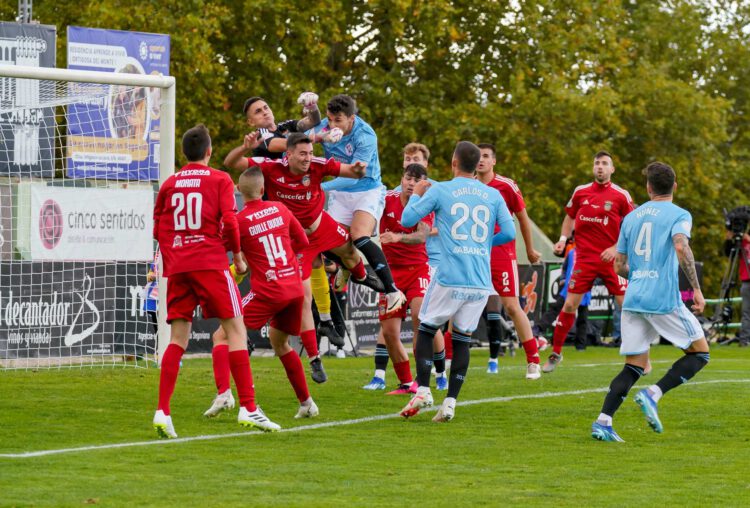 Imagen del encuentro jugado por el Turégano ante el Celta./ E.A.