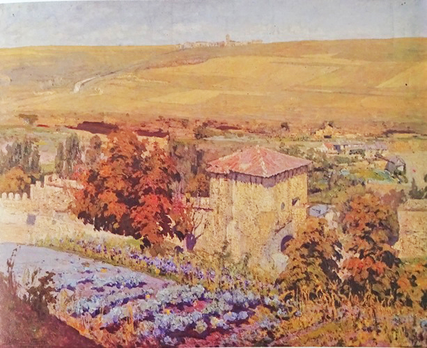 Zamarramala desde el Refugio. Óleo. Eduardo Martínez Vázquez, entre 1950 y 1953.