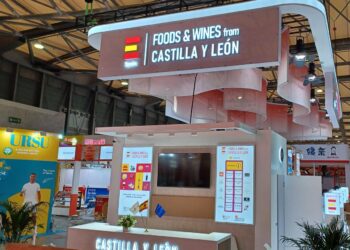 Stand de vino de Castilla y León en una feria internacional./ JCYL