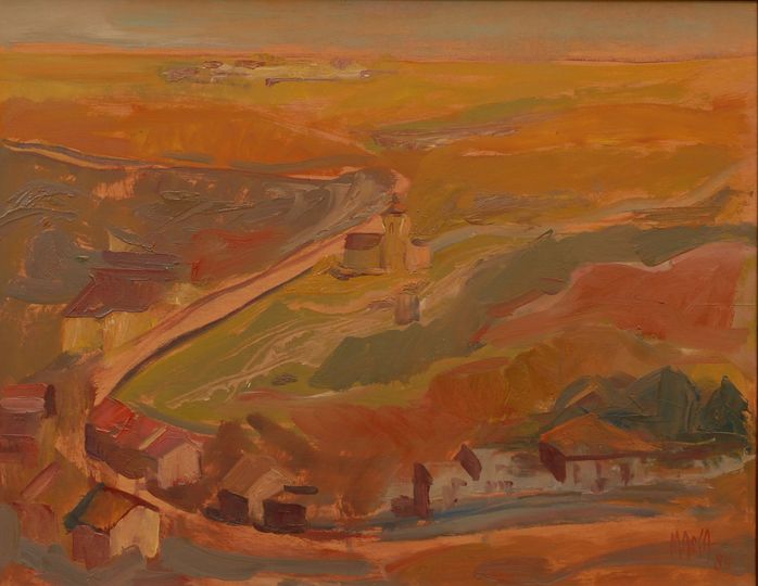 San Marcos, la Vera Cruz, Zamarramala... (y II) 6 Paisaje. Óleo. Miguel Ángel Martínez Maciá, 1985.