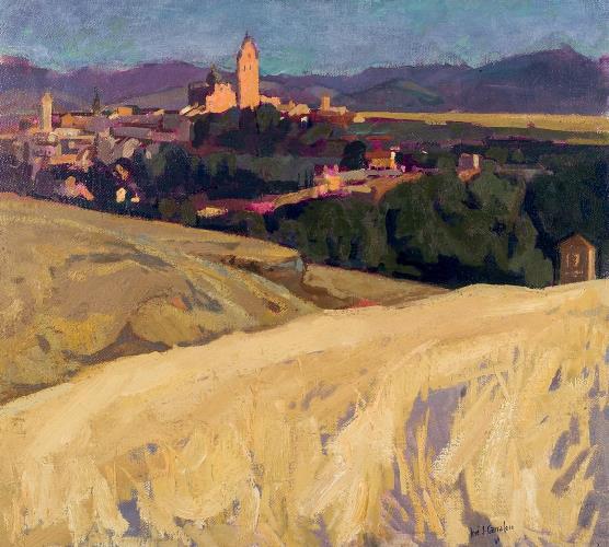 Segovia. Óleo. José Sánchez Carralero, 1995.