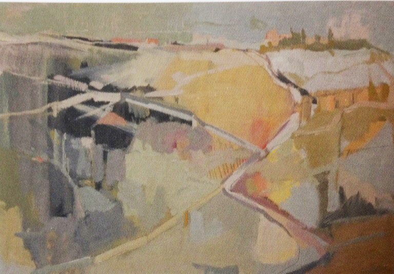 Paisaje. Óleo. S. Casero, 2000.