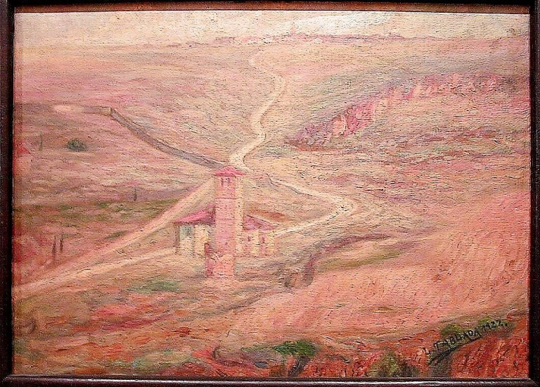 Al amanecer. Óleo. Lope Tablada, 1928.