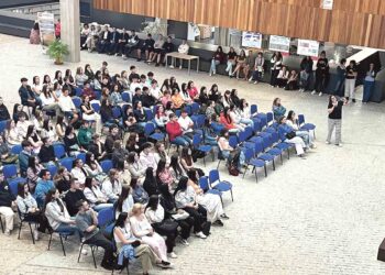 Alumnos de primer curso de la Facultad de Educación de Segovia durante la Jornada de Bienvenida. / Decanato de la Facultad de Educación de Segovia