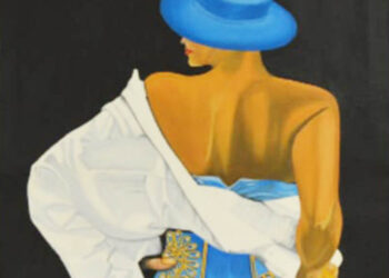 Obra de Jesús San José Arranz dentro de su exposición ‘El traje de luces’.