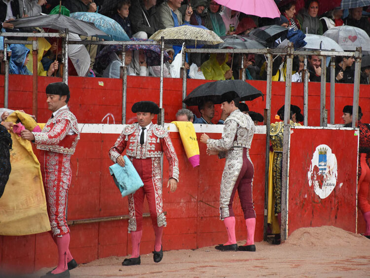La lluvia obliga a aplazar el festejo taurino de Riaza. / A.M.