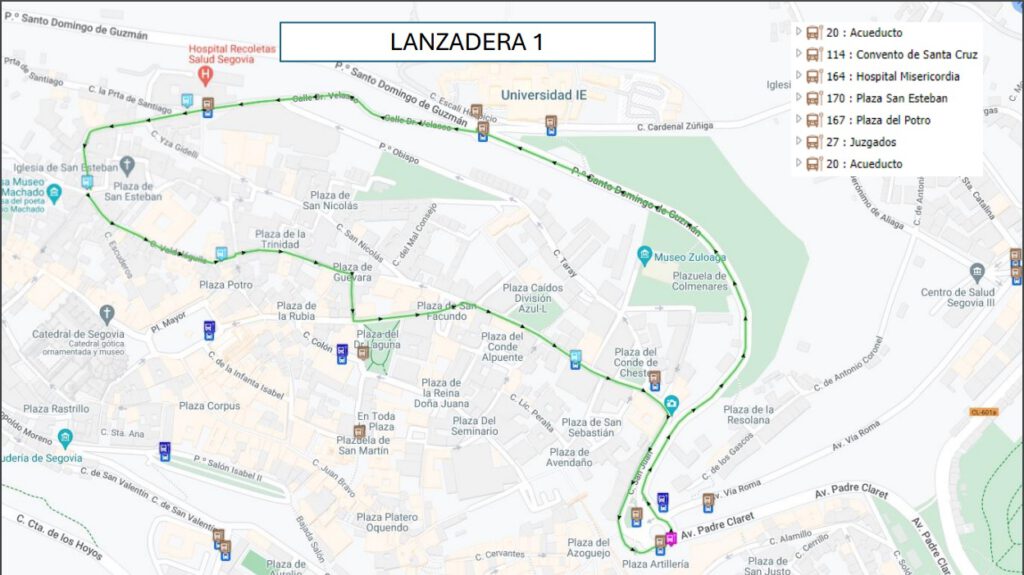 Comienza el sistema de lanzaderas con cerca de 300 pasajeros en la primera jornada 2 Recorrido lanzadera 1