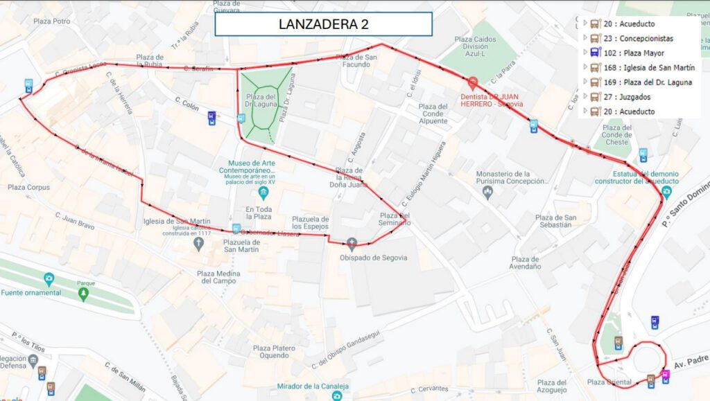 Comienza el sistema de lanzaderas con cerca de 300 pasajeros en la primera jornada 3 Recorrido lanzadera 2